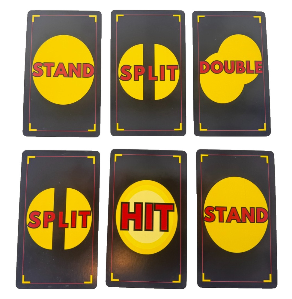 Blackjack Basic Strategy Flashcards for Beginners Casino Game Learning Cards NEW