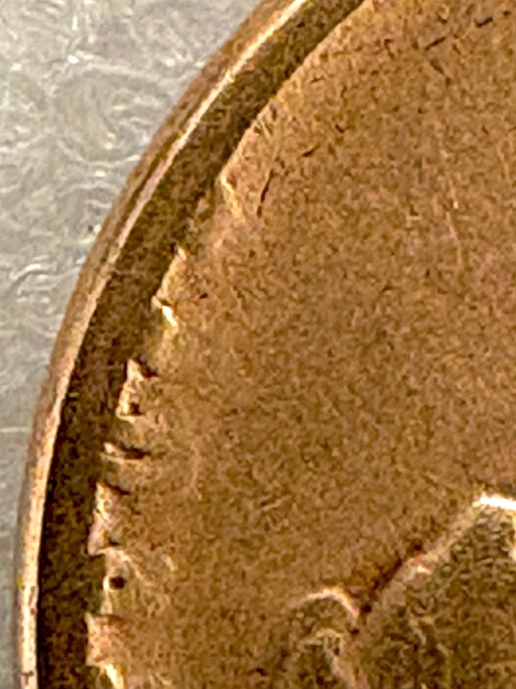 1920 D Lincoln Penny w/Errors Rim+Die Chips, Cracks, Clips & MISSING LETTERS