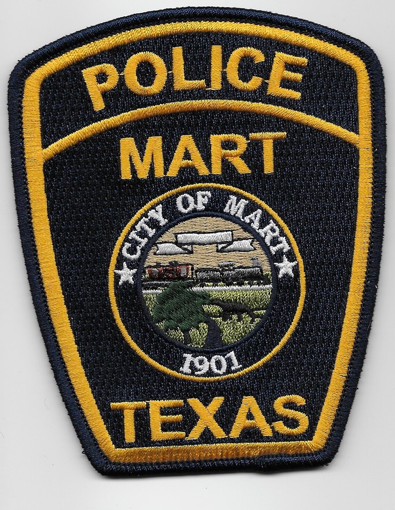 Mart Police State Texas TX NEW Train patch