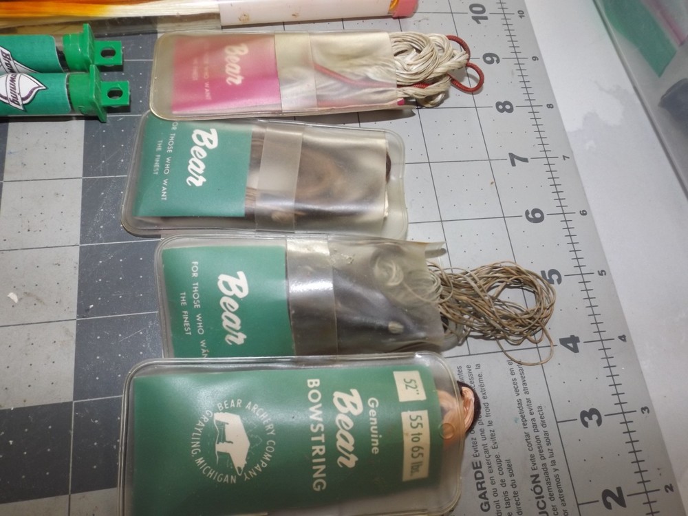 8 Original Bear Archery Recurve Bow Replacement Strings & 2 Browning strings