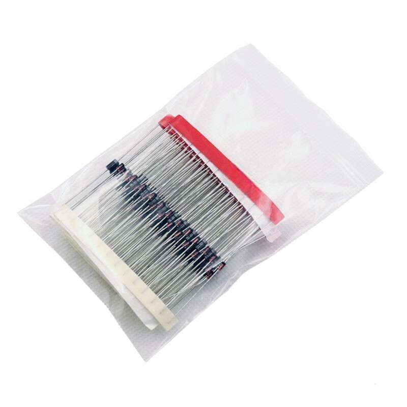 100pcs Diodes Straight Plug Electronic Components for Students and DIY Projects