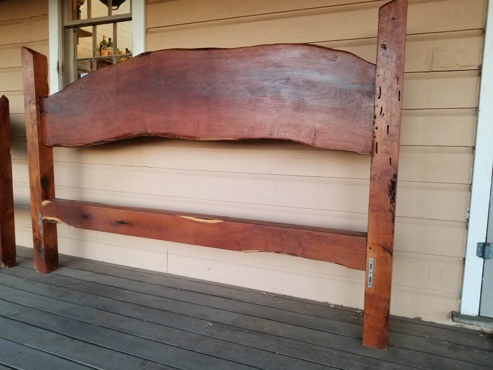 Custom Made King Sized Mesquite Bedframe Set