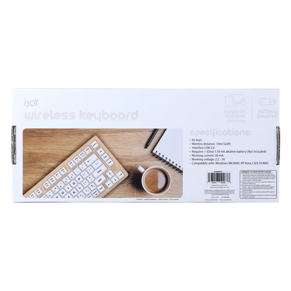 iJoy Wireless Wooden Keyboard