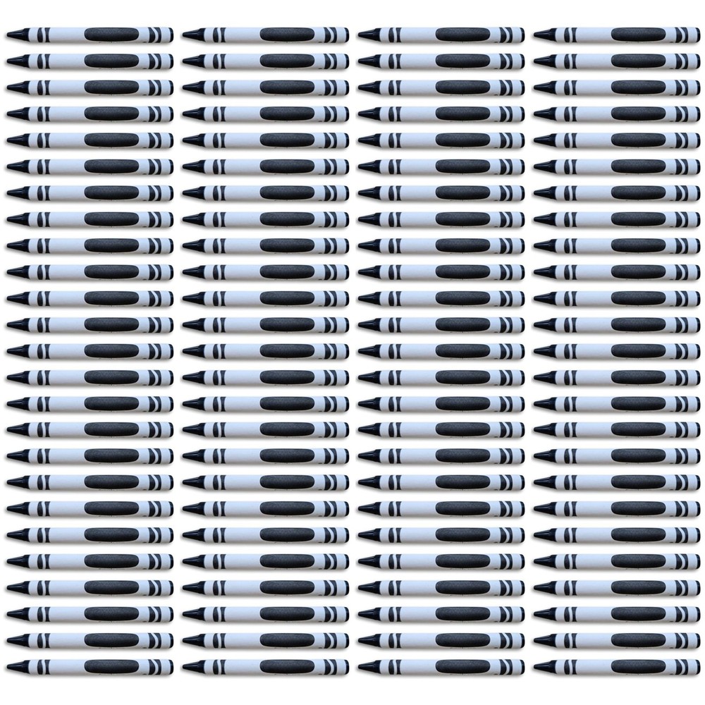 Black Crayon Bulk Value Pack 100 Count