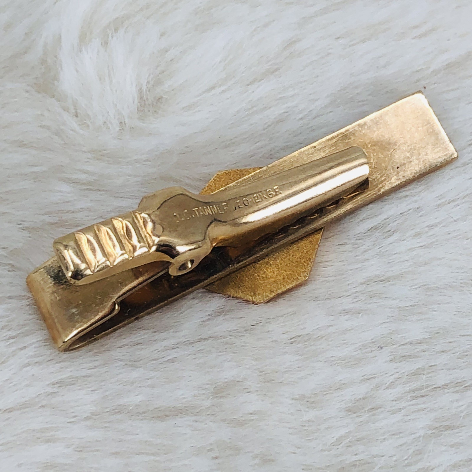 Vtg Sun Ship Builders 40 Year Employee Service Award 12K GF Tie Clip Bar