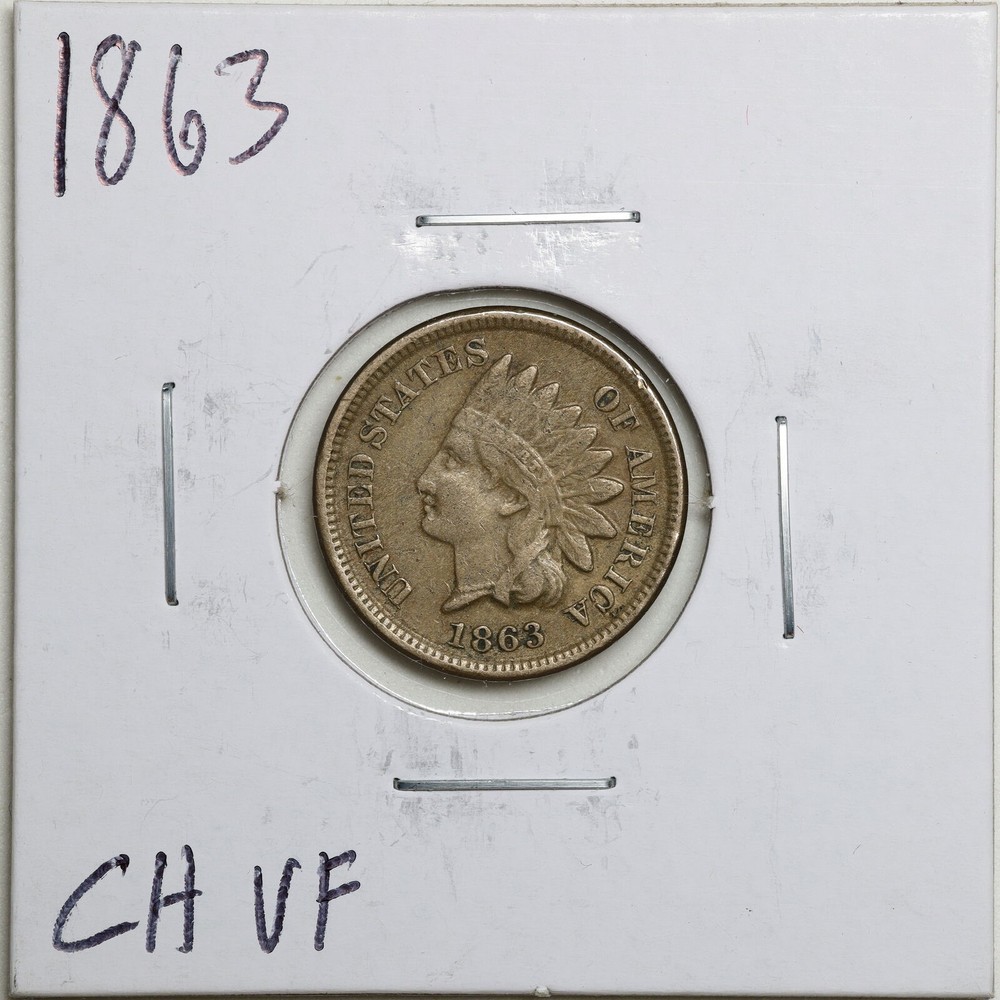 1863 1C Indian Head Cent in Choice VF Condition #04813