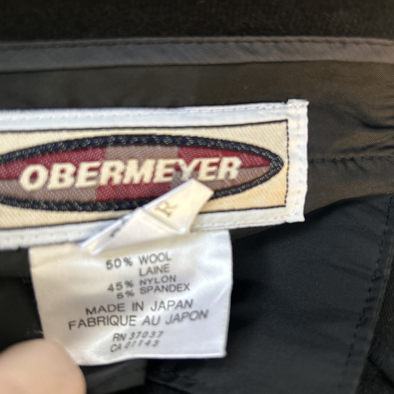 Obermeyer Ski Pants Womens 10 Black Insulated Snowboard Wool Blend