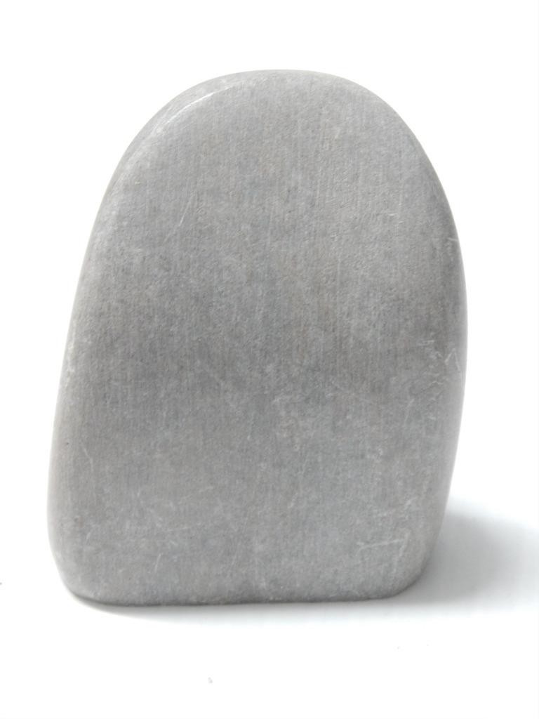 STONE IROQUOIS INDIAN CARVED MASK SCULPTURE - FALSE FACE WHISTLER - XLNT COND