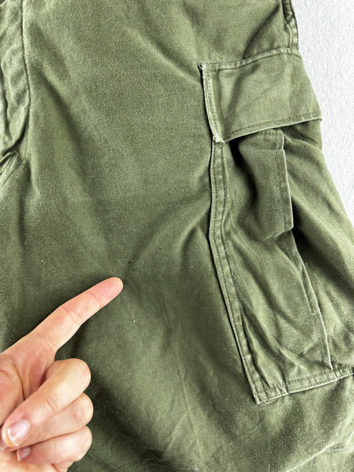 Vintage 50s Military Pants Mens 29x26 Korean War Cargo M-51 Field