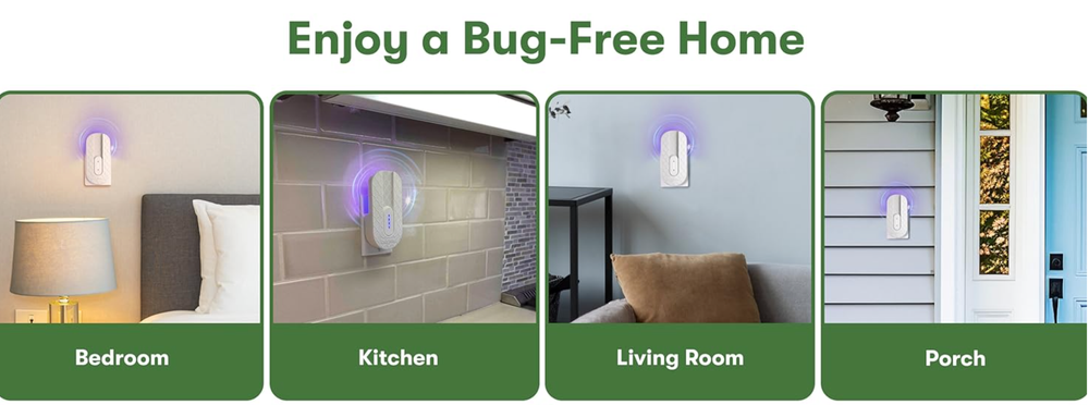 BugMD No Fly Zone Refillable UV Bug Zapper, Mosquito Zapper, Flying Insect Trap