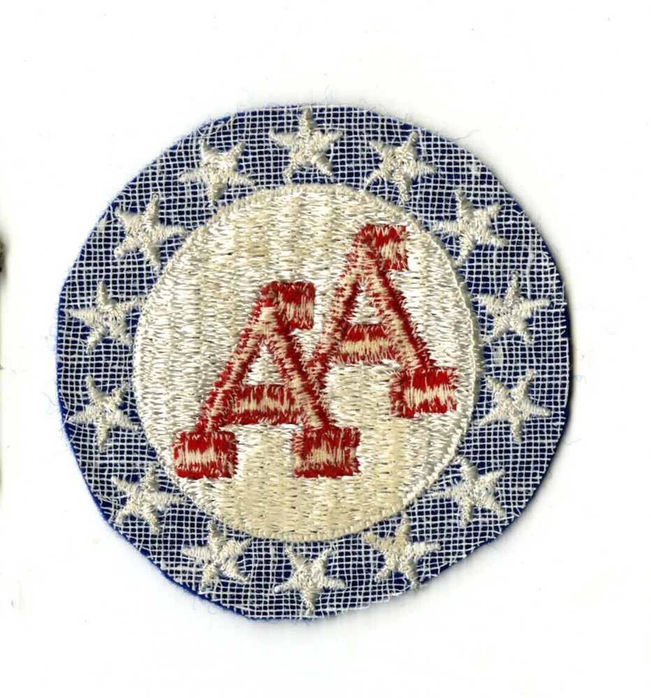 13th Antiaircraft Command White Back Patch on Felt WWII Vintage