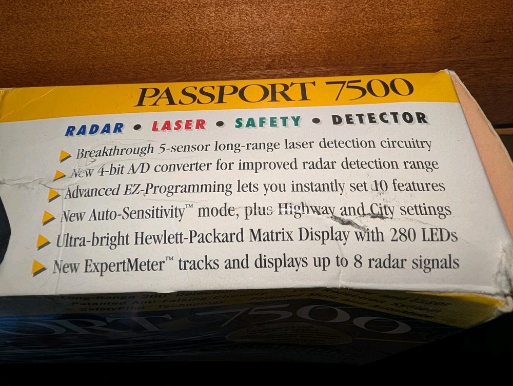 Escort Passport 7500 Radar Detector Used