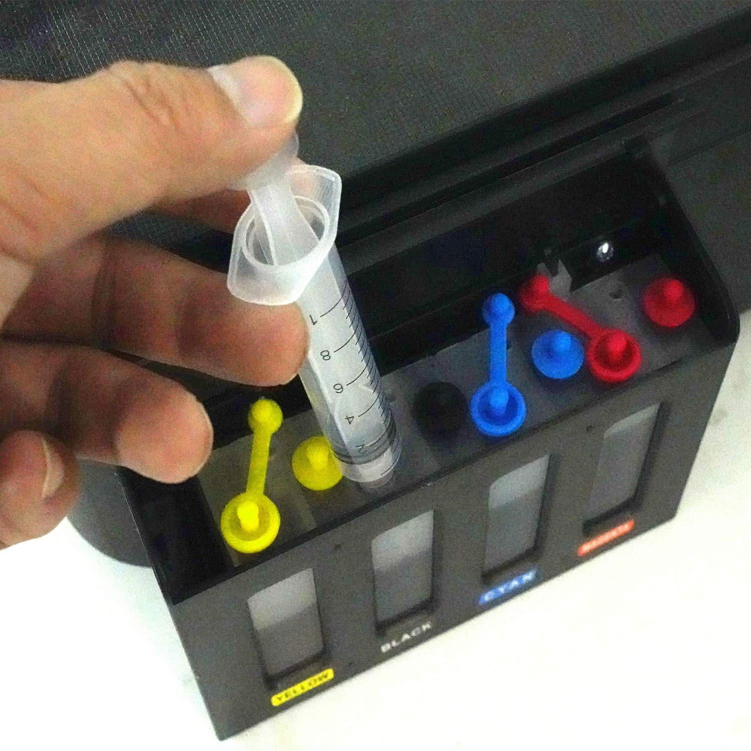 10ML/CC Ink Filling Syringe with Measurement and Blunt Needle Tip for 6pcs