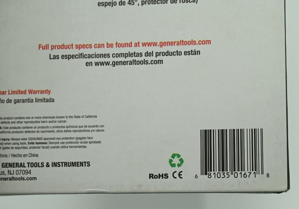 General Tools PCS55 PalmScope Compact Borescope Video Inspection Camera