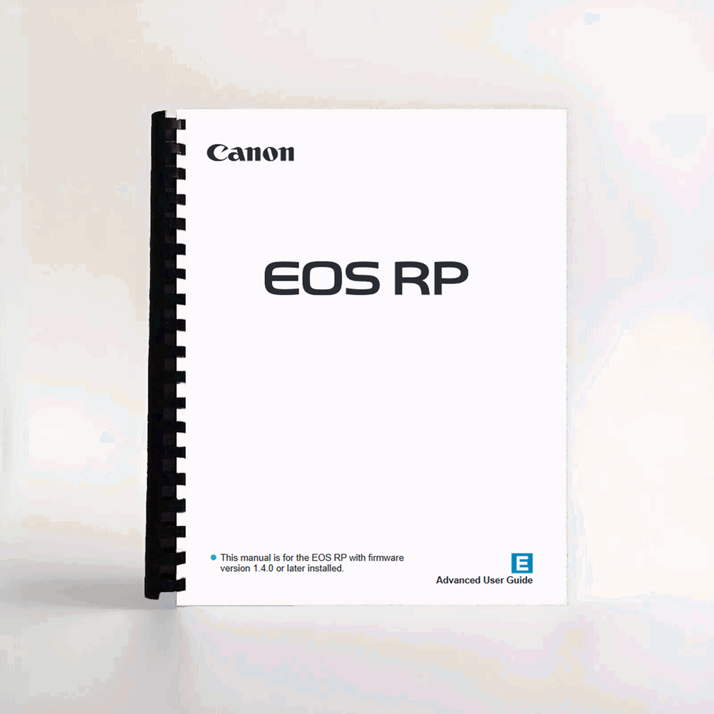 Advanced User Guide Manual for Canon EOS RP