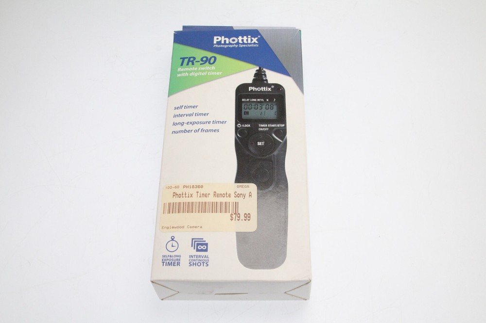 Phottix TR-90 for SONY S6 Remote Shutter Cable Release Control Interval Timer