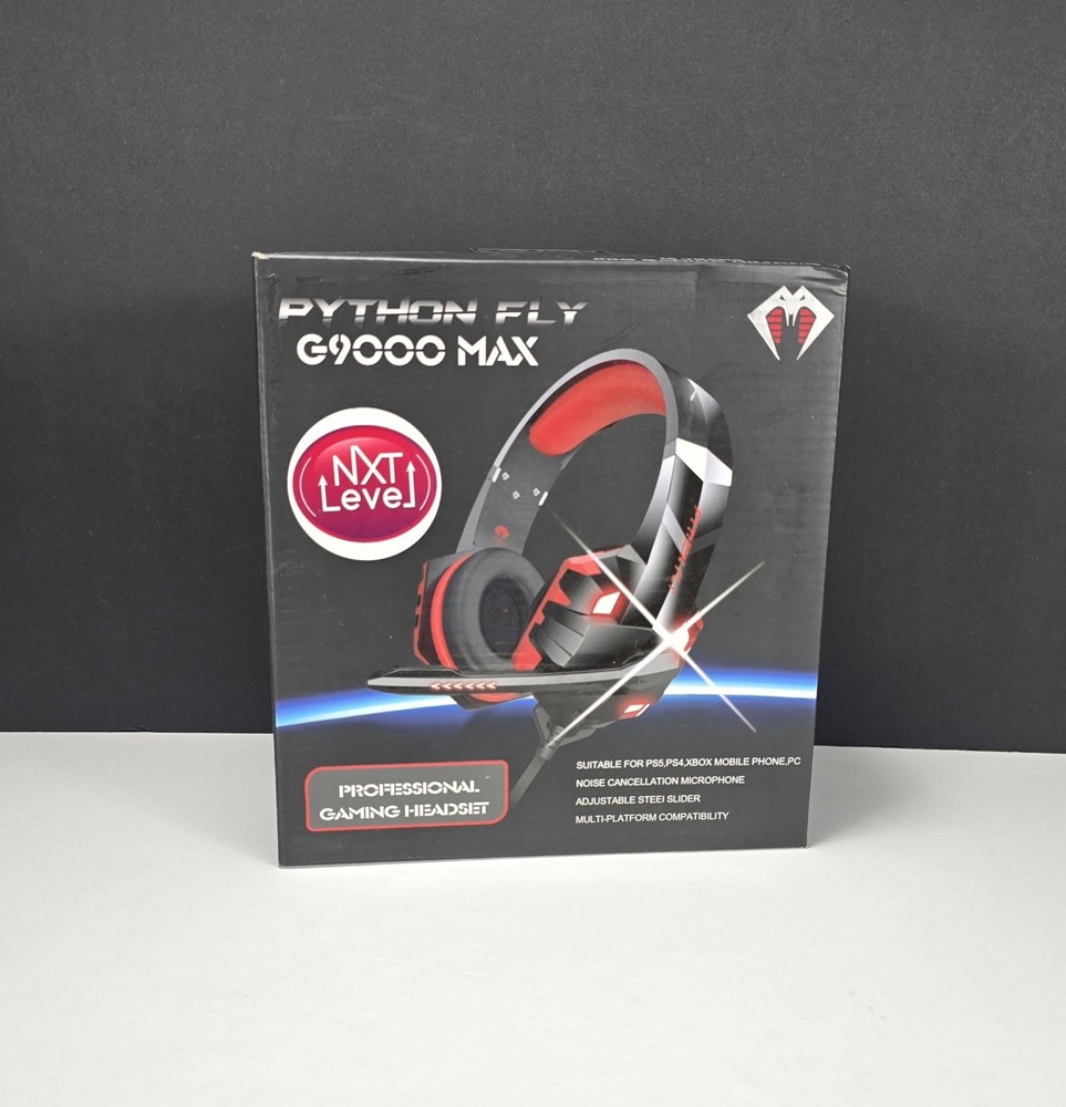 PYTHON FLY G9000 MAx Stereo Gaming Headset for PS4/5 PC Xbox PC Noise CANCEL