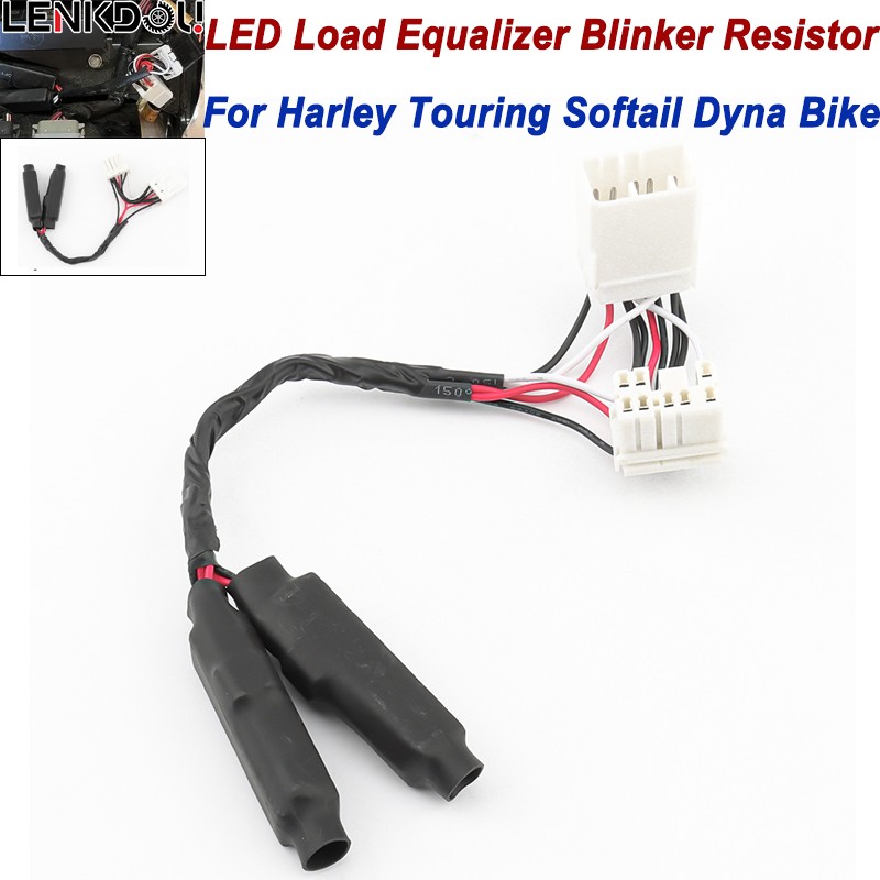 LED Equalizer Load Blinker Turn Signal Light Resistor Plug in Flasher For Harley