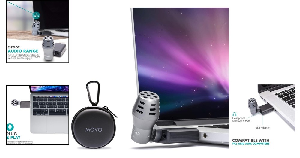 USB Mini Omnidirectional Microphone for Laptop and MacBook