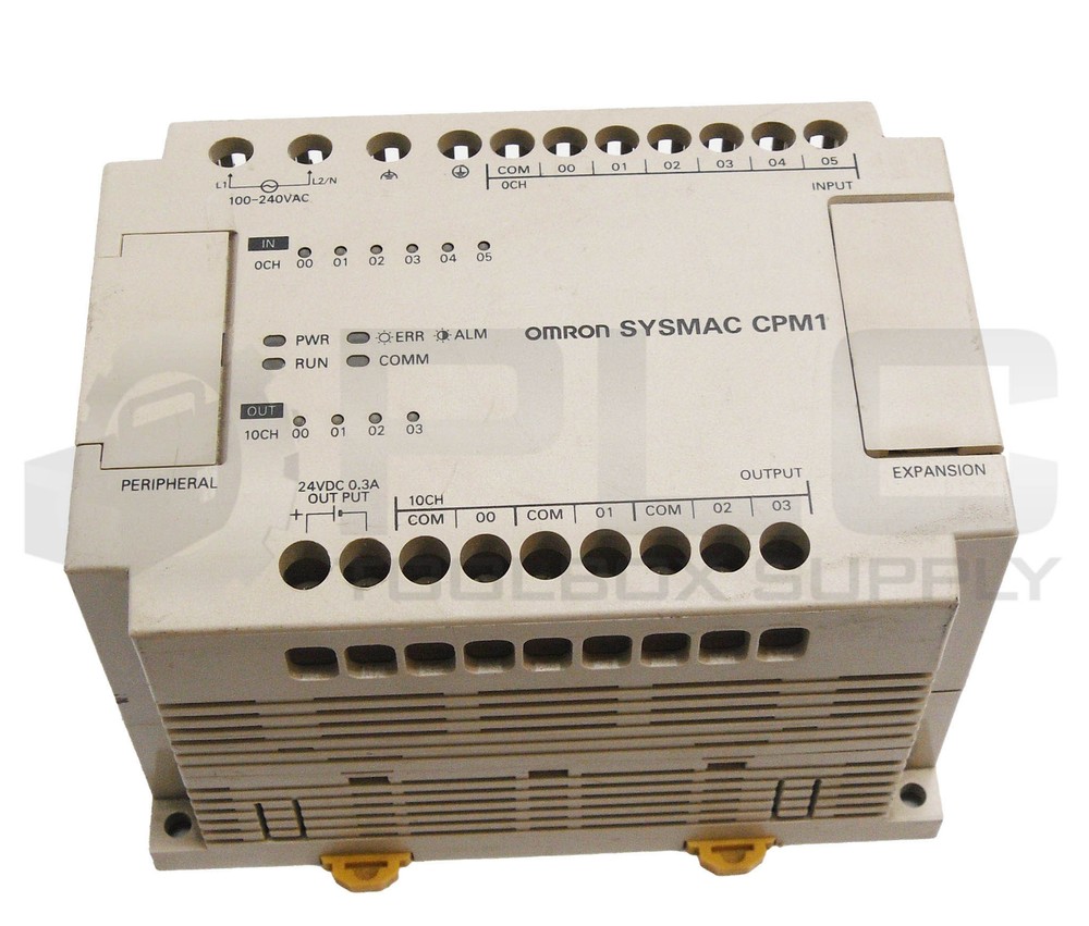 OMRON CPM1-10CDR-A PROGRAMMABLE CONTROLLER 100-240VAC 50/60HZ 24VDC