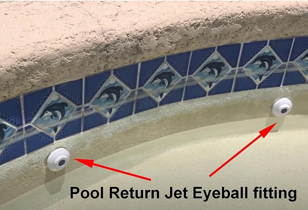 2 Pack Pool Spa Hydrostream Return Jet Fitting 3/4" Opening for Hayward SP1419D