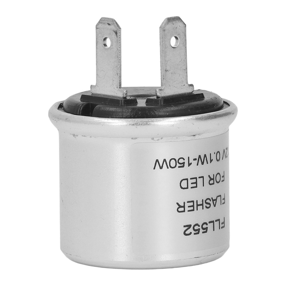2 Pin Aluminum Shell LED Electronic Flasher Relay Replacement For Turn