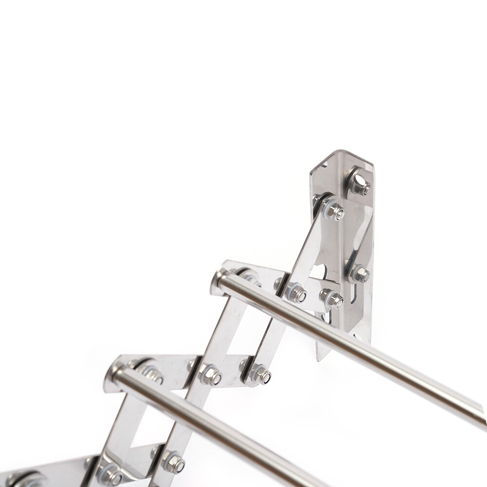 Wall-Mounted Clothes Drying Rack Stainless Steel Retractable Laundry Drying Rack