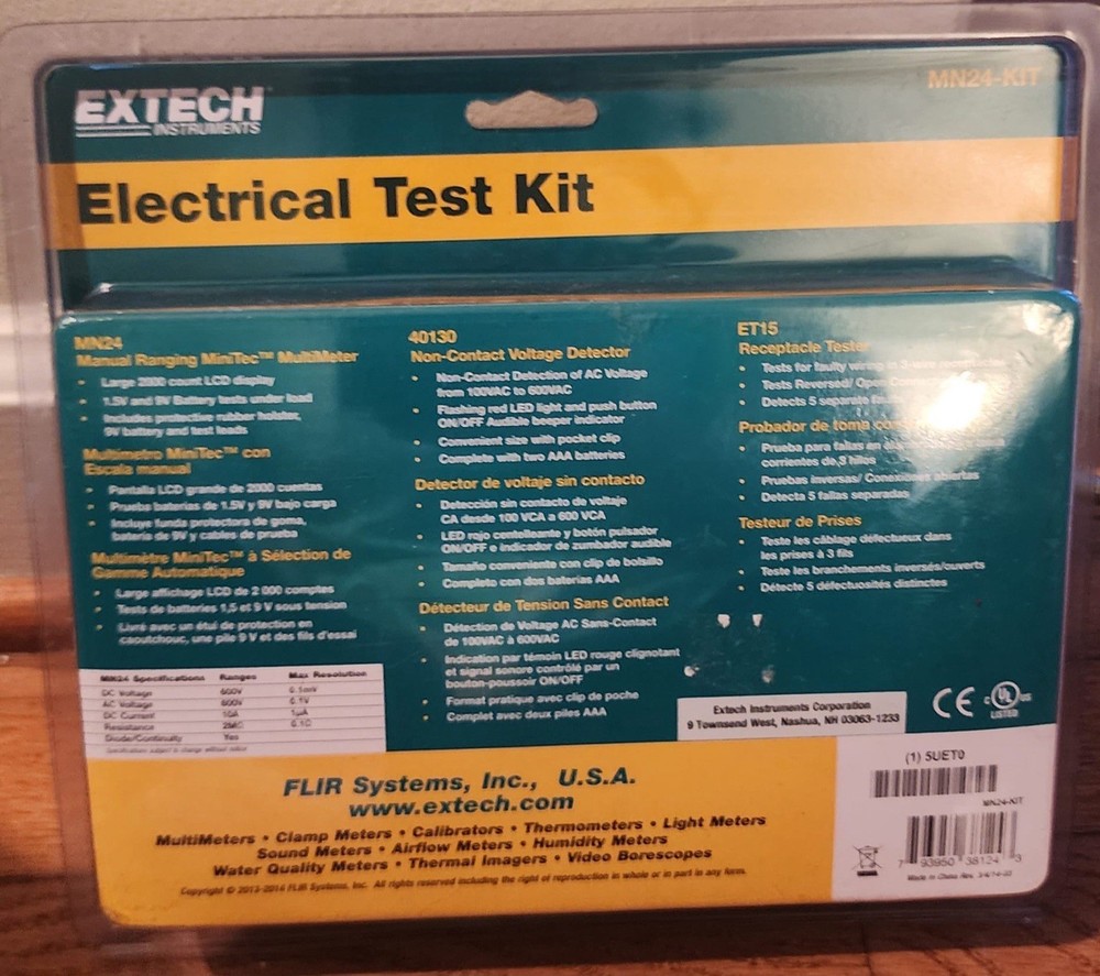 Extech instrument Electrical test kit special value kit