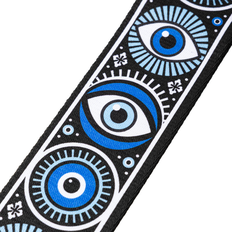 Levy's MP2CVY-004 2" Evil Eye Design Poly Guitar Strap