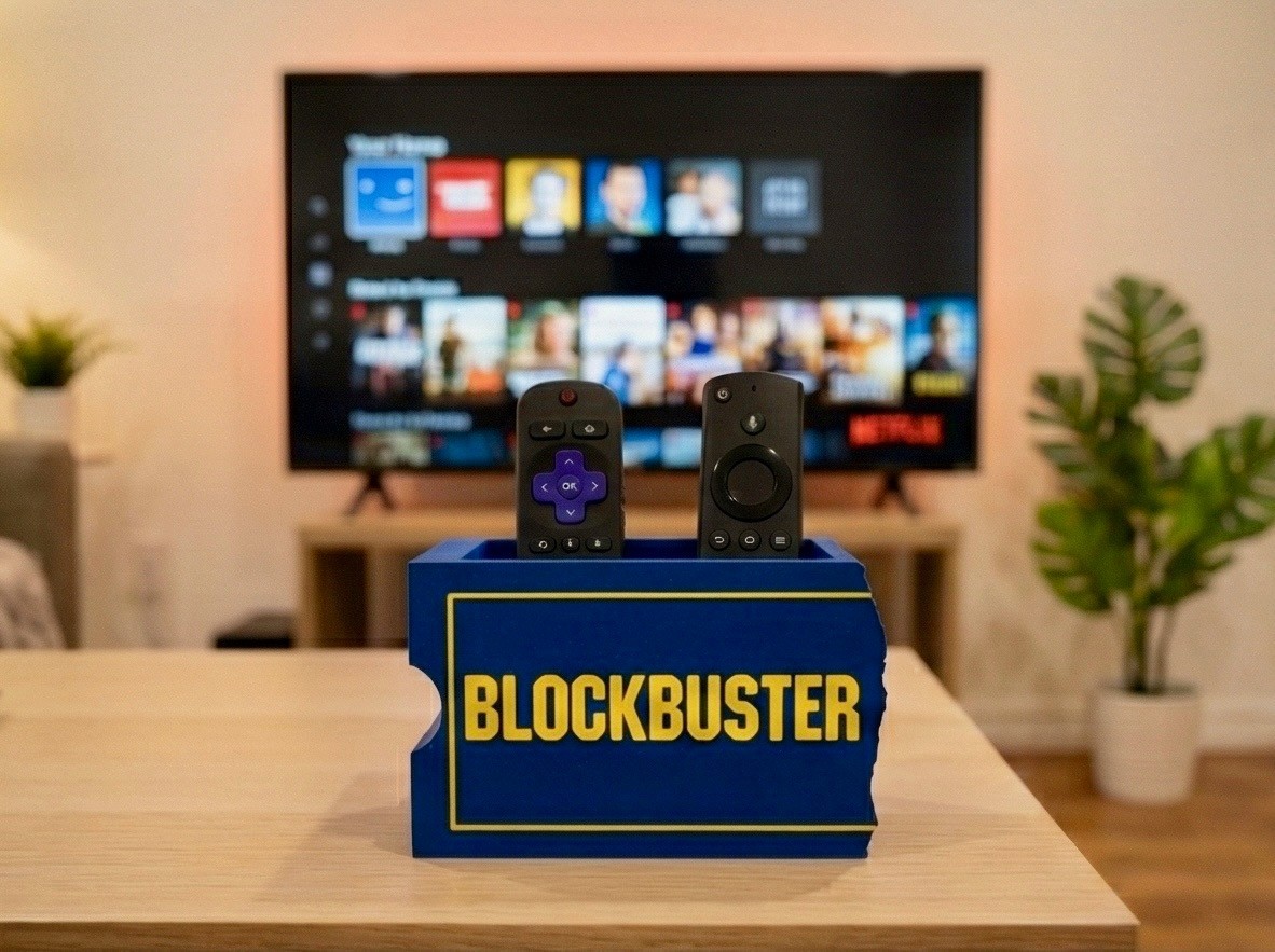 Blockbuster Retro Sign Remote Caddy