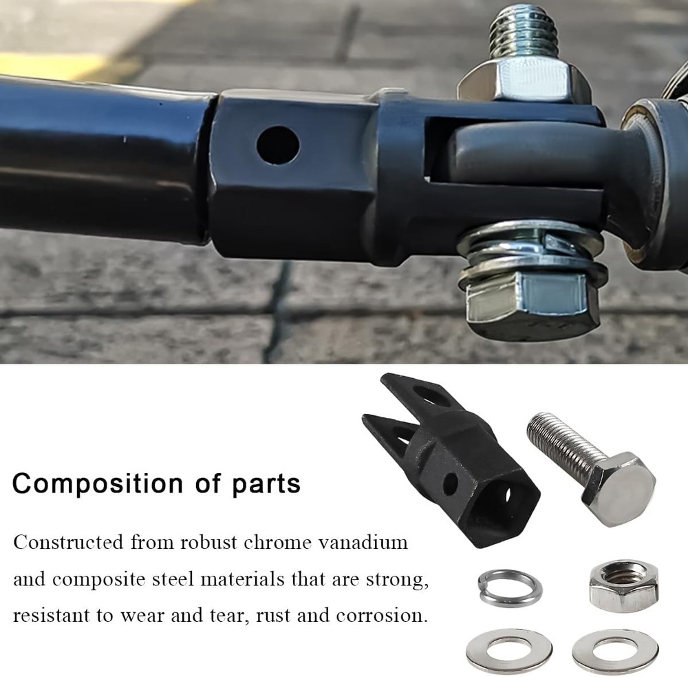 Scissor Jack Adapter, Effortless Adapter Drill Black+Silver