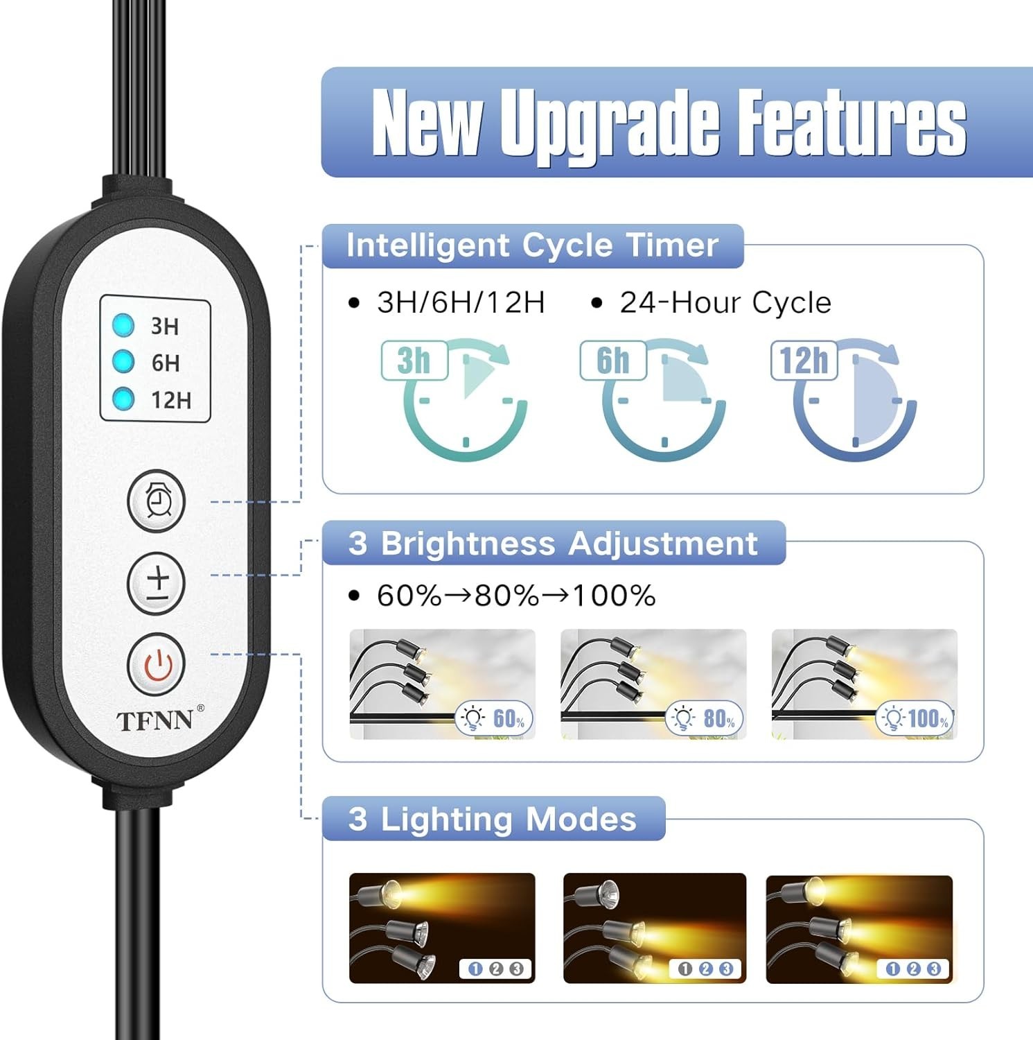 Reptile Heat Lamp Turtle Lizard 4 Bulb Adjustable Basking Heating Lamp with Clip