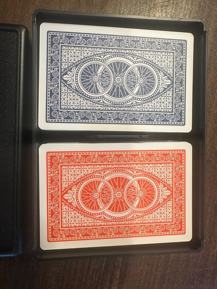 DA VINCI Plastic Playing Cards Bridge Size Regular Index 2 Decks Red & Blue Pack