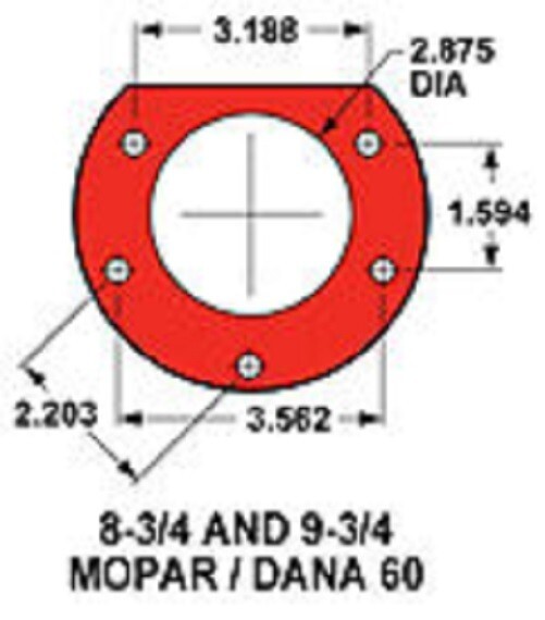 Rearend Narrowing Fixture Bushings - 8-3/4" Mopar Rear End - Mopar & Ford Ends