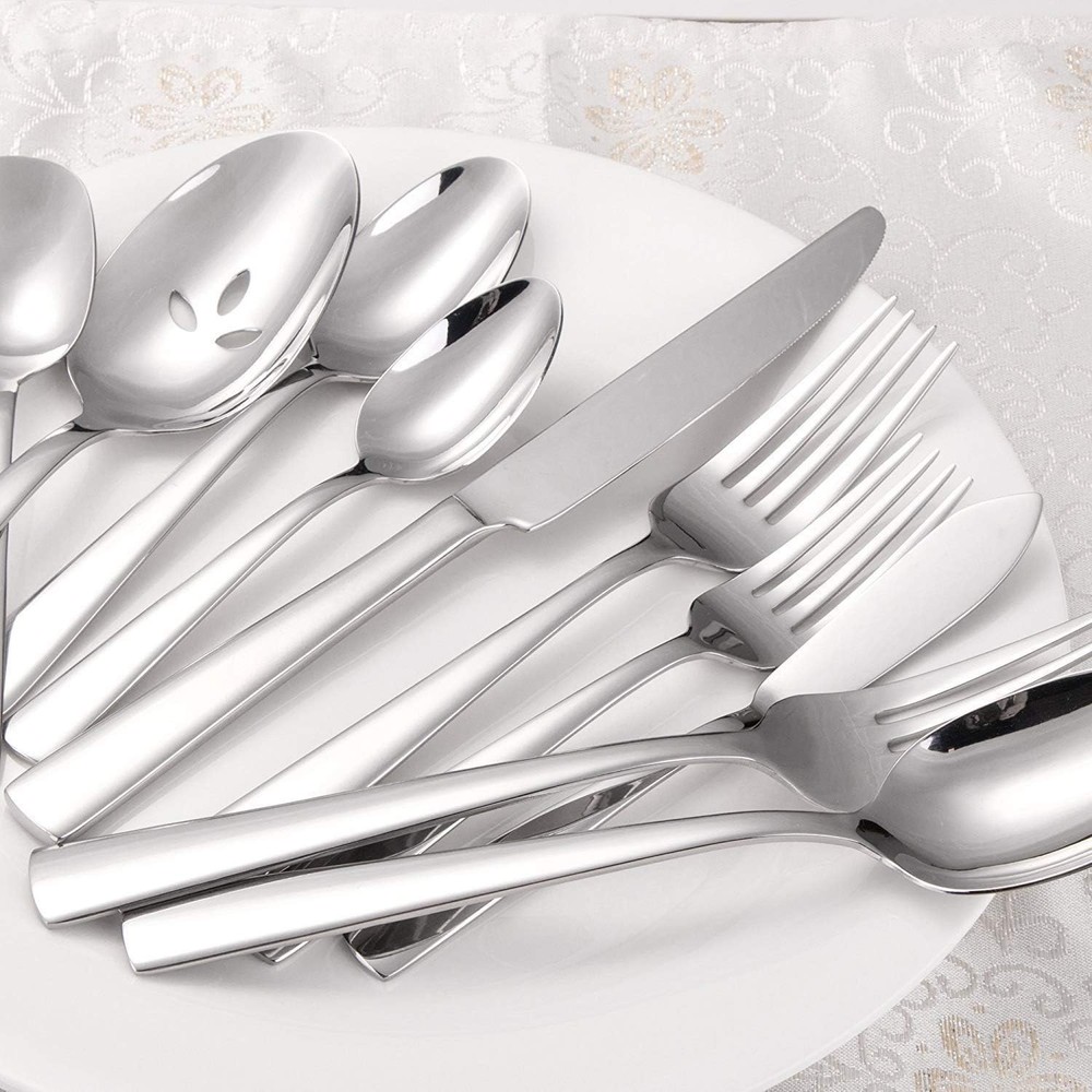 45-Piece Flatware Sets Silverware Set for 8 Durable Stainless Steel Tableware