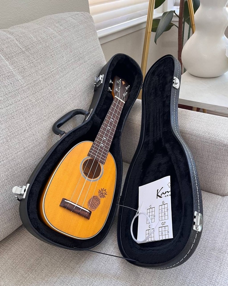 Kamoa Soprano Ukulele Pineapple Yellow Model E3-P