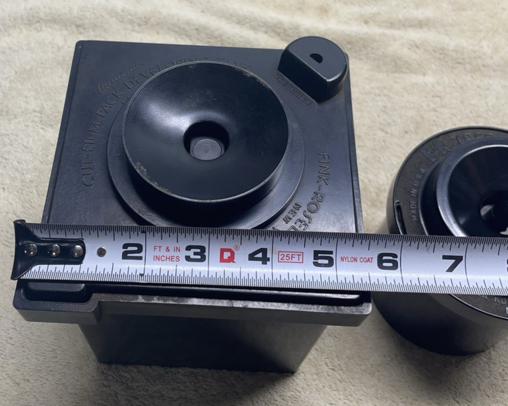 Vintage Fink Roselieve Developing Tanks