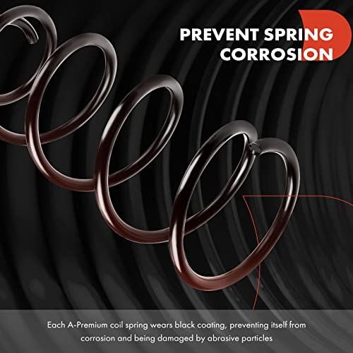 2Pcs Front Suspension Coil Spring Set Compatible with Cadillac DeVille 1994