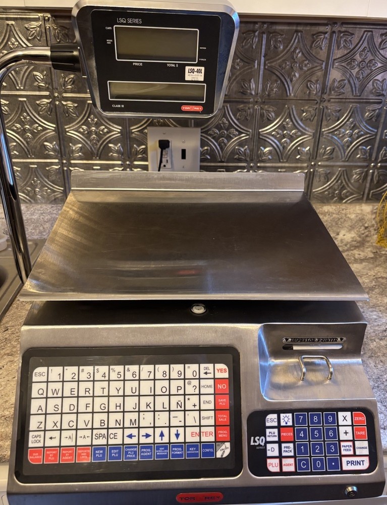 Tor-rey LSQ-40L 40 lb. Price Computing Scale Fold Down Display *AS IS UNTESTED