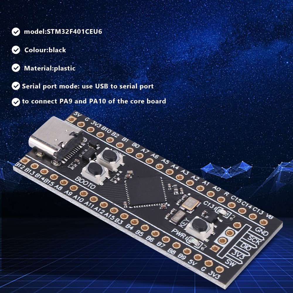 STM32F401 Development Board, STM32F401CEU6 STM32F4 Learning Board, Support Tz9838