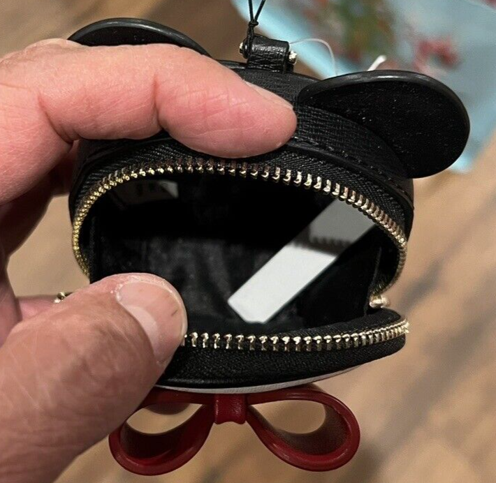 Kate Spade Disney Minnie Mouse Red Bow Coin Purse NWT