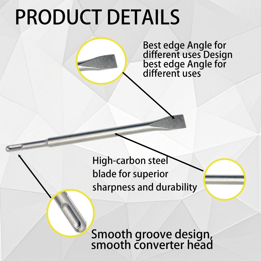 3PCS SDS Plus Set chisel Concrete Drill Chisels Tile Chisel Concrete Set, CH3PC