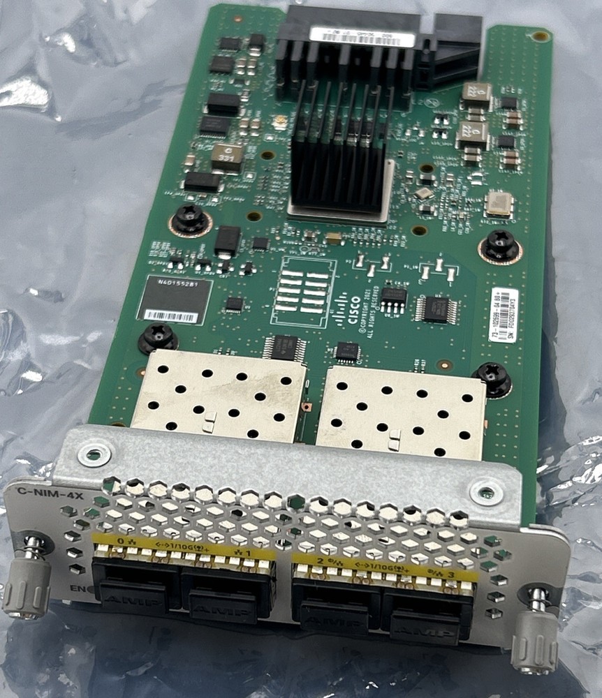 Cisco C-NIM-4X 4 Port Layer 2 3 10Gbps Switch Network Interface Module