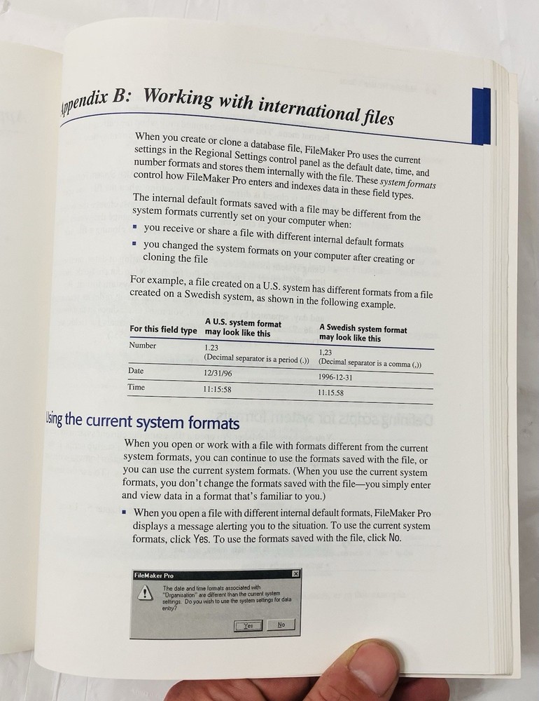 Claris FileMaker Pro User Guide Windows 95 Vintage Manual Software Reference PB