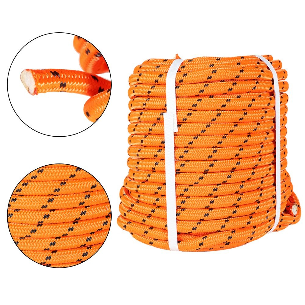 1/2"x200' Double Braid Polyester Arborist Bull Rope Tree Rigging Line