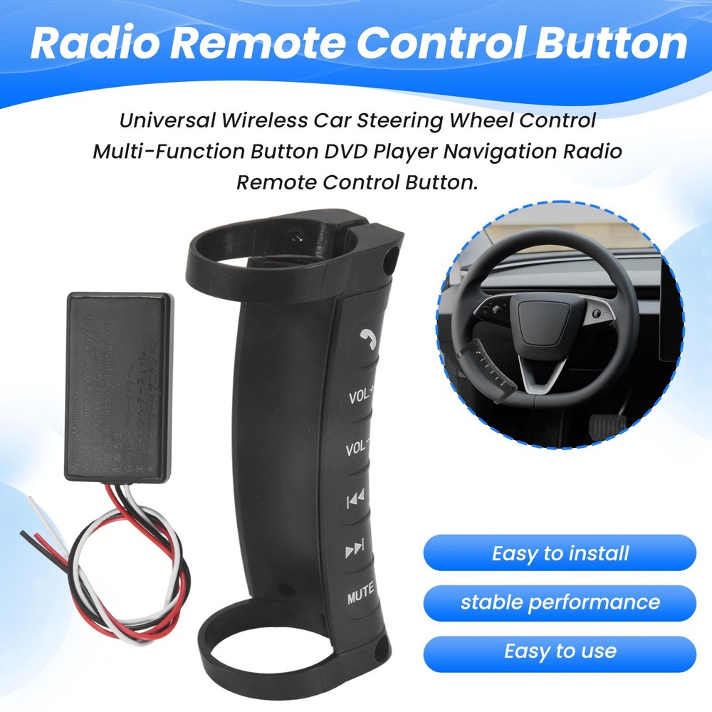 Universal Car Steering Wheel Control Multi-Function Button DVD Player7010