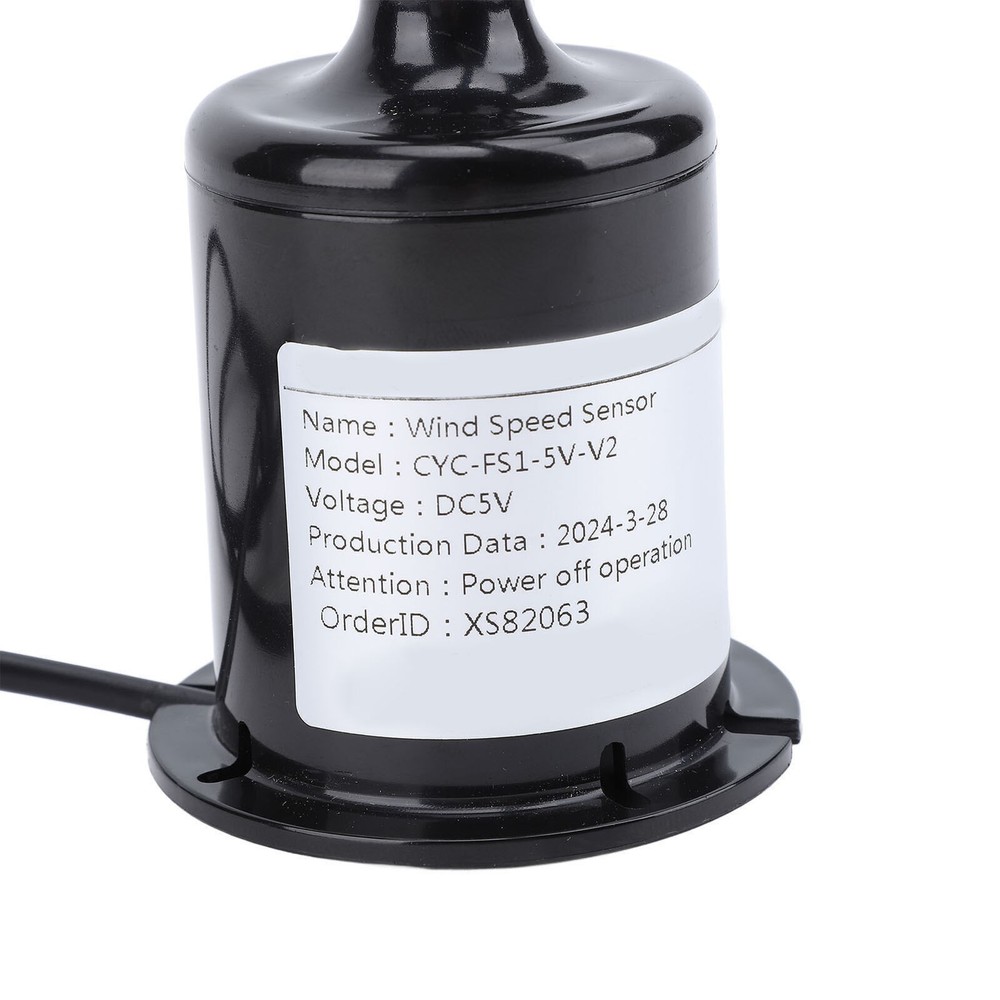 Wind Speed Anemometer High Accuracy 5V Wind Speed Monito Sensor Measu