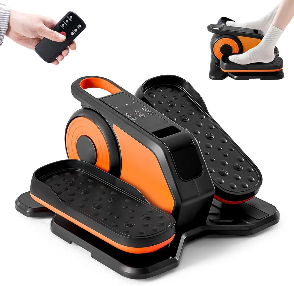 Under-Desk Elliptical Machine–Compact Quiet Mini Pedal Exerciser Adjust Speed