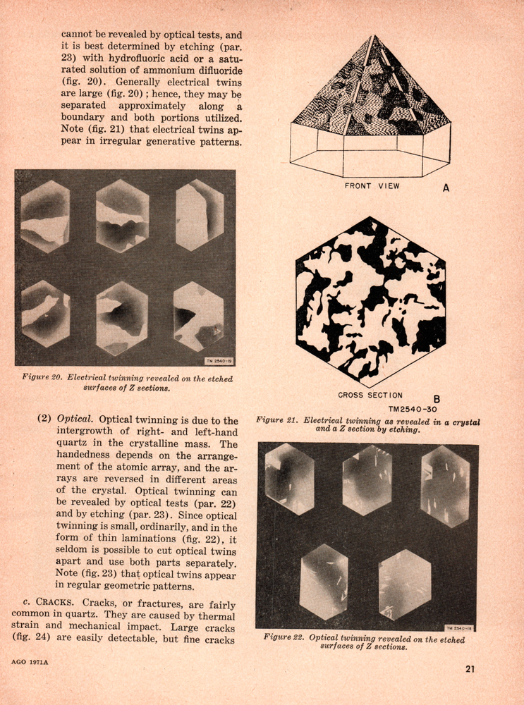 140 Page TM 11-2540 QUARTZ CRYSTALS THEORY FABRICATION & PERFORMANCE on Data CD