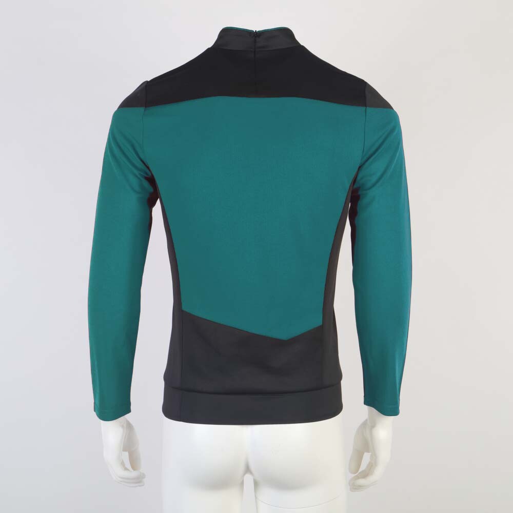 The Next Generation Picard Red Starfleet Uniforms TNG Data Gold Blue Top Shirts